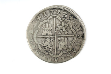 Silver coin Spain 2 reales