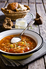 Soup with vegetables