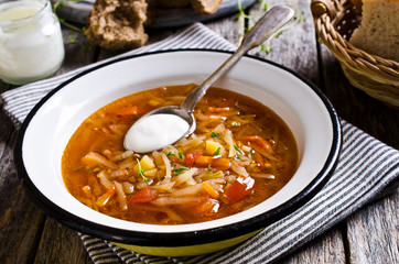 Soup with vegetables