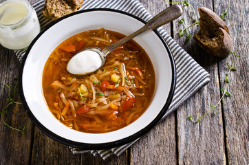 Soup with vegetables