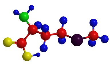 Molecular structure of methionine