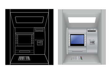 ATM. Bank machine. Automated Teller Machine