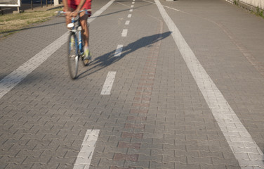 Bike Lane with Cyclist