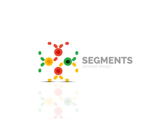 Vector outline minimal abstract geometric logo