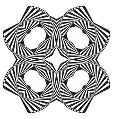 Optical illusion abstract element