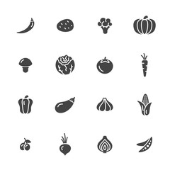Vegetables Icons