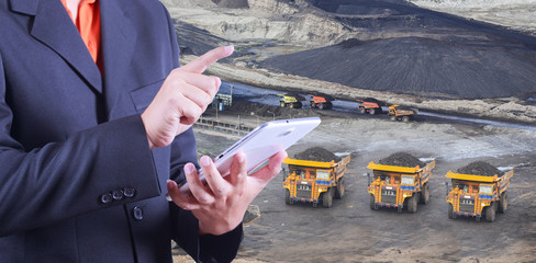 tablet to handle import coal prepare the delivery into Coal powe