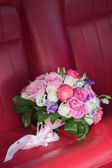 Colorful bridal bouquet