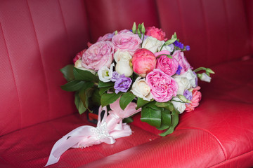 Colorful bridal bouquet