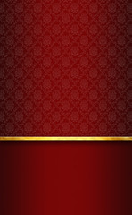 decorative and elegant background with gold and red
