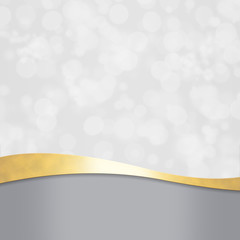 decorative and elegant background with gold and silver