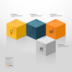 Business infographics template. Vector illustration.
