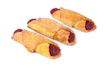 Homemade biscuits with jam