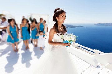 stylish asian groom and bride 