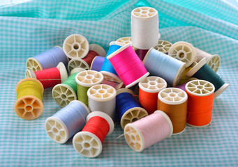 Colorful sewing thread