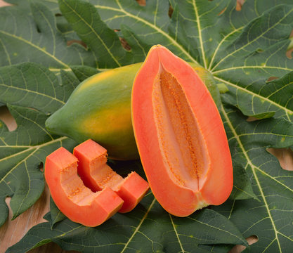 Ripe  papaya fruit