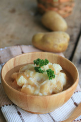 mashed potatoes with fresh