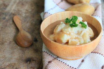 mashed potatoes with fresh