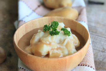 mashed potatoes with fresh