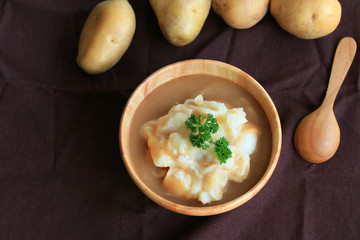 mashed potatoes with fresh