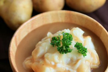 mashed potatoes with fresh