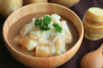 mashed potatoes with fresh