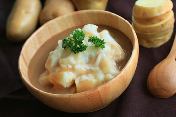 mashed potatoes with fresh