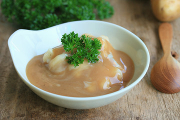 mashed potatoes with fresh