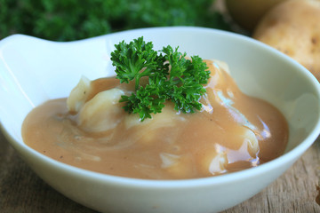 mashed potatoes with fresh