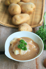 mashed potatoes with fresh