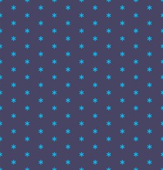 Vector seamless simple snow pattern. Winter background with snowfall