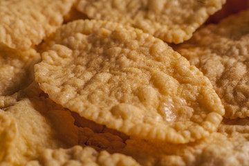 Close-up of Corn flake