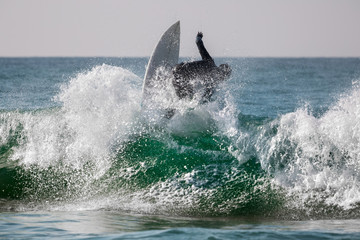 Fototapeta premium Surfer with waves