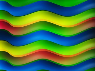 Texture gradient wave