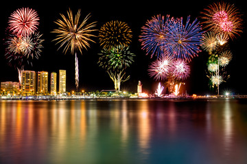 Fireworks in Malaga