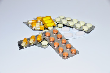 Sichtverpackungen von Tabletten - Freigestellt