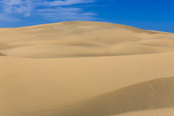 Fototapeta na wymiar Maspalomas Duna - Desert in Canary island Gran Canaria