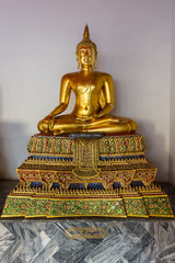 Golden buddha in Wat Pho temple, Bangkok ,Thailand