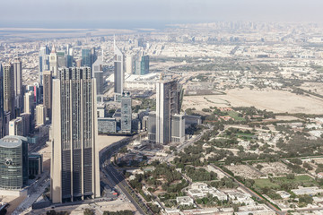 Naklejka na ściany i meble Dubai skyline, United Arab Emirates.