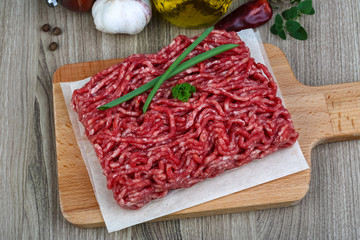Minced beef meat