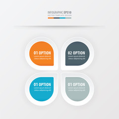 presentation template vector  Orange , blue, gray color