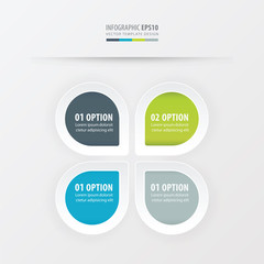 presentation template vector   Green, blue, gray color