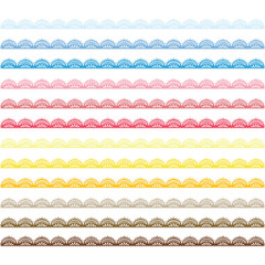 Colorful Lace Border set