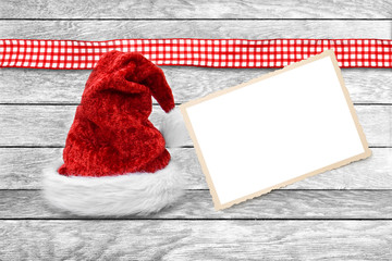 Nikolausmütze mit Postkarte