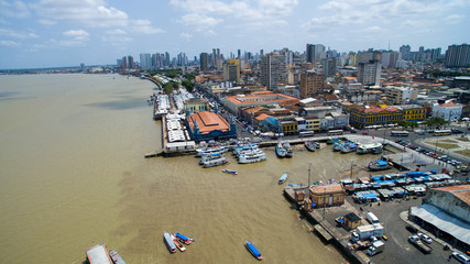 Aerial View of Belem do Para, Brazil - obrazy, fototapety, plakaty