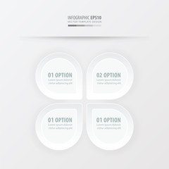 presentation template vector white color