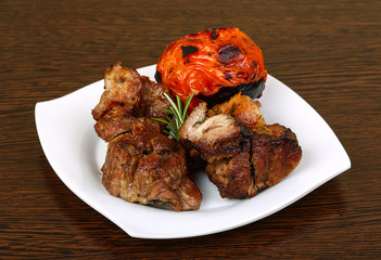 Grilled pork meat - shaslik