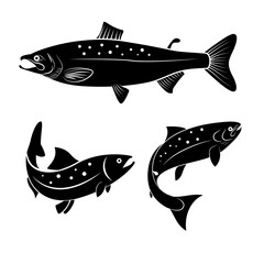 Fototapeta premium salmon logo