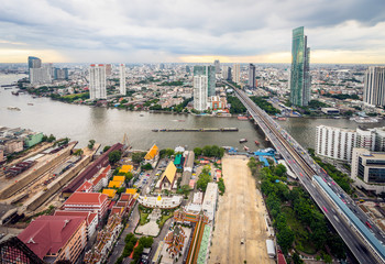 Bangkok cityscape, view from high building