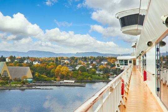 Ferry deck, Cruise Ship, Norway
